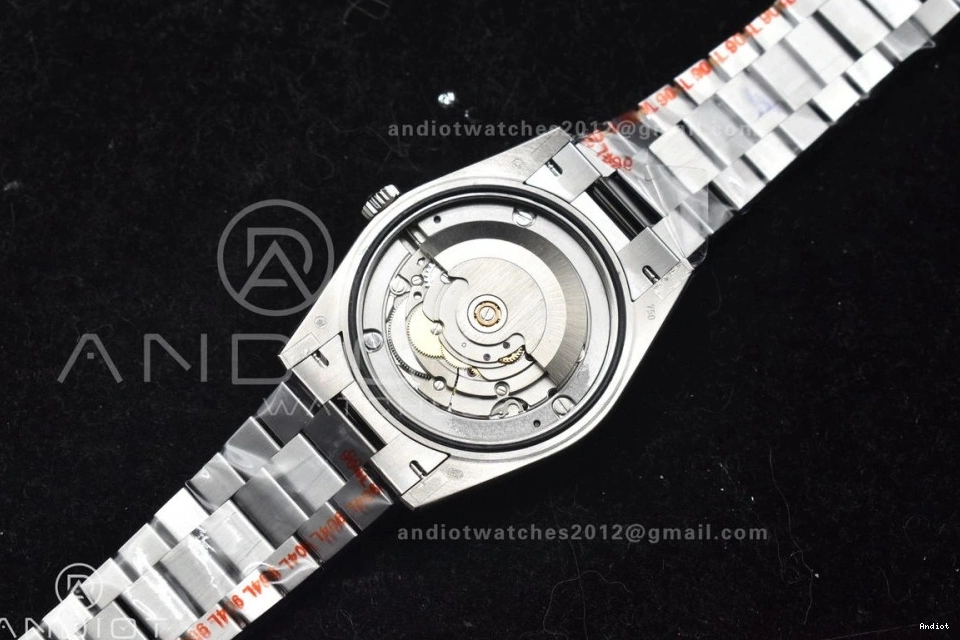 A2836 Weight Black 40 Crystal President DayDate On Gain Dial GMF Bracelet SS 1128